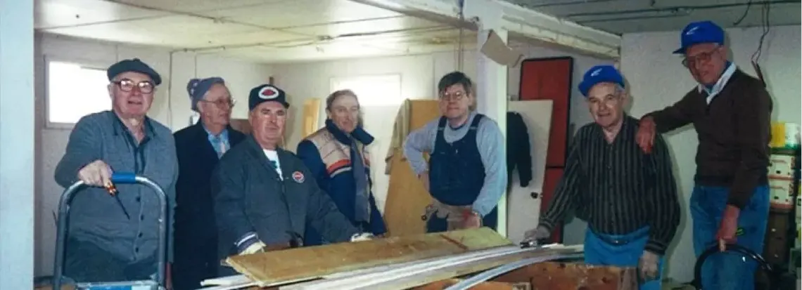 group of people working