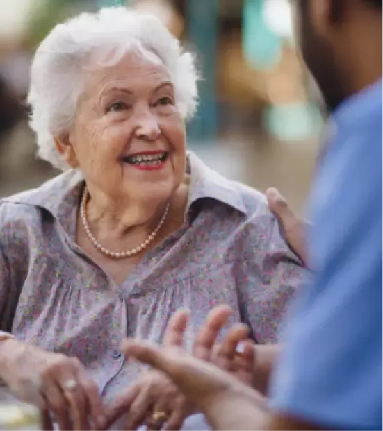 senior woman smiling